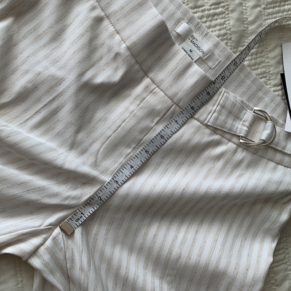 89th + Madison Millennium Pant Stripped Tapered Cropped Dress Pant - Picture 13 of 13